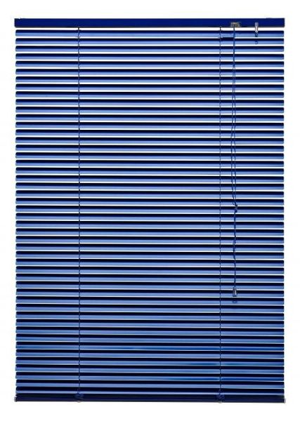 Aluminium-Jalousie, blau, 160 x 60 cm
