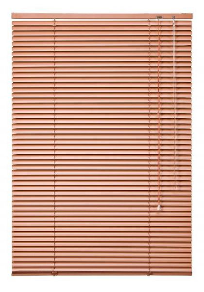 Aluminium-Jalousie, terracotta, 130 x 80 cm