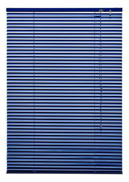 Aluminium-Jalousie, blau, 160 x 120 cm