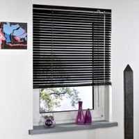 Aluminium-Jalousie, schwarz, 160 x 120 cm