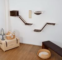 Katzen-Kletterwand 8-teilig, Grau