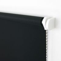 Seitenzugrollo, Kettenzugrollo, 180 x 92 cm, schwarz