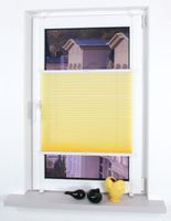 Klemmfix-Plissee verspannt, 150 x 100 cm, Lemon Yellow