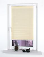 Klemmfix-Plissee verspannt, 150 x 75 cm, Beige