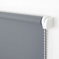 Seitenzugrollo, Kettenzugrollo, 240 x 102 cm, dunkelgrau