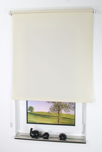 Seitenzugrollo, Kettenzugrollo, 180 x 142 cm, cream