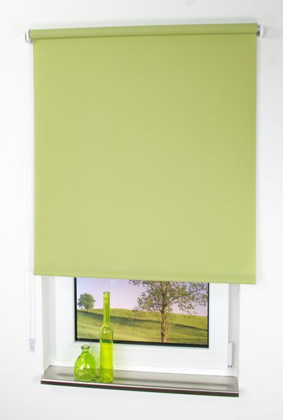 Seitenzugrollo, Kettenzugrollo, 180 x 82 cm, grün