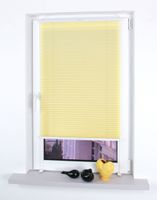 Klemmfix-Plissee verspannt, 150 x 60 cm, Lemon Yellow