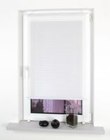 Klemmfix-Plissee verspannt, 150 x 45 cm, Weiß