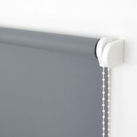 Seitenzugrollo, Kettenzugrollo, 180 x 92 cm, dunkelgrau