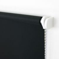 Seitenzugrollo, Kettenzugrollo, 180 x 122 cm, schwarz