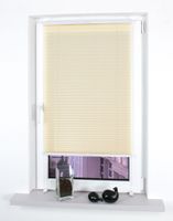 Klemmfix-Plissee verspannt, 150 x 60 cm, Beige