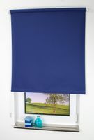 Seitenzugrollo, Kettenzugrollo, 180 x 62 cm, dunkelblau