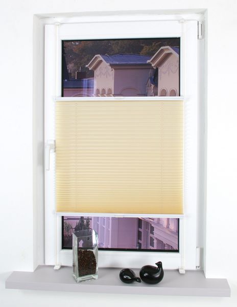 Klemmfix-Plissee verspannt, 150 x 45 cm, Beige