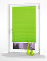 Klemmfix-Plissee verspannt, 150 x 100 cm, Apple Green