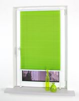 Klemmfix-Plissee verspannt, 150 x 75 cm, Apple Green