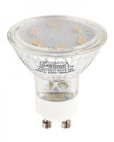 LED-Leuchtmittel mit 6 grossen SMD-LED-S GU 10 warmweiß 6er Set