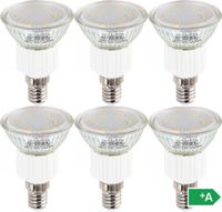 LED-Leuchtmittel mit 6 grossen SMD-LED-S Reflektor JDR E14 warmweiß 6er Set