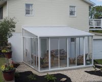 Wintergarten Sanremo Veranda 4X4.2 Alu Weiss 380x435cm