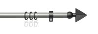 Stilgarnitur Gardinenstange Spear 20 mm Ø, 160 cm, silber-anthrazit