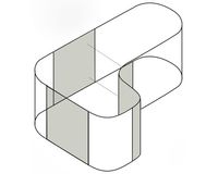 Hochbeet Erweiterung CURVE, ca. 85,8 x 80 cm – Dunkelgrau