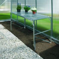 Alutisch, 1 Ablage, 121x54x76cm