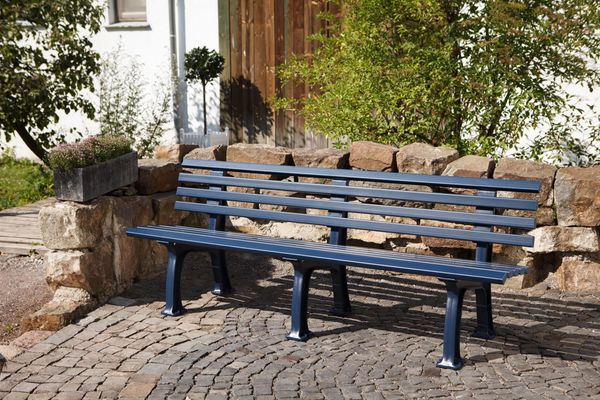 Gartenbank Juist stahlblau