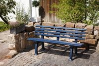 Gartenbank Sylt stahlblau