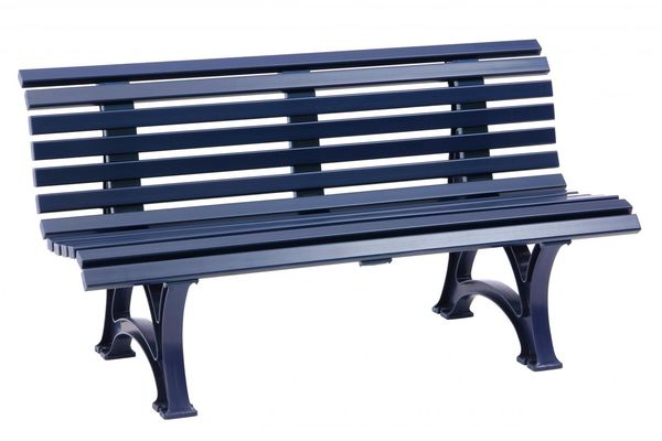 Parkbank Helgoland stahlblau