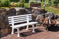 Gartenbank Ibiza weiß