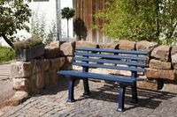 Gartenbank Ibiza stahlblau