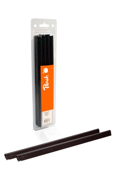 Plastik Klemmschienen, 6mm, schwarz, 25 Stk.,