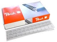 Drahtbinderücken Easy-Wire, 8mm, silber, 3:1, 34 Ringe A4, 100 Stk.