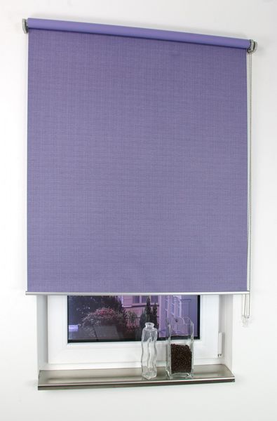 Rollo, Seitenzugrollo Verdunkelung, 175 x 100 cm, Struktur flieder, lila