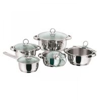 Kochtopf-Set "New Silver Line Glass", 5 tlg.