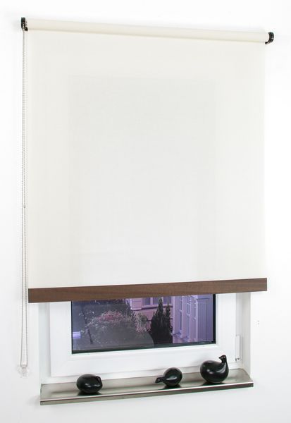 Seitenzugrollo Uni, beige, 180 x 80 cm