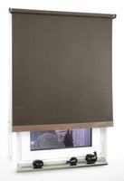 Seitenzugrollo Uni, braun, 180 x 80 cm