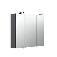 Spiegelschrank anthrazit mit LED Beleuchtung 5423