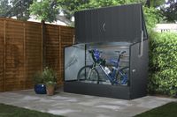 Fahrradbox anthrazit