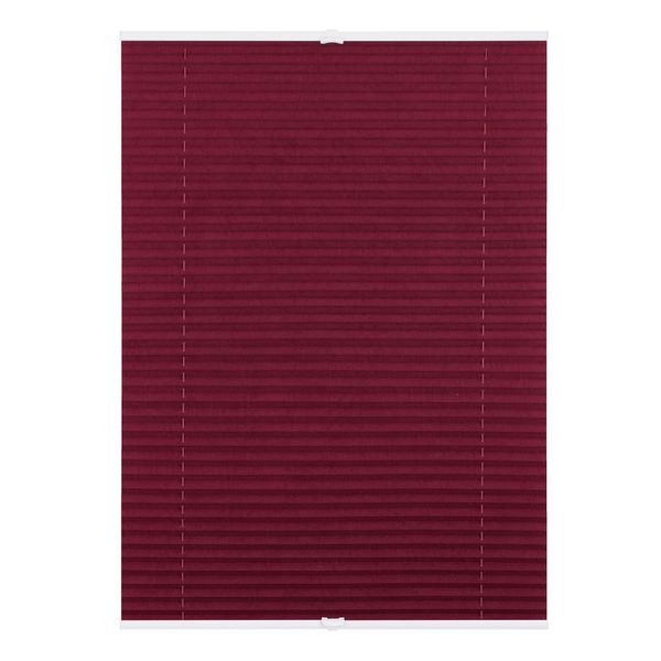 Plissee Klemmfix, ohne Bohren, verspannt - Brombeer, 80 cm x 210 cm (B x L)