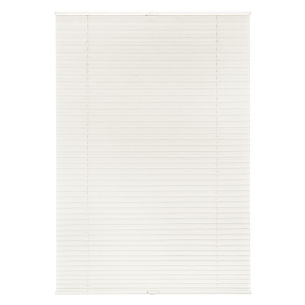 Plissee Klemmfix, ohne Bohren, verspannt - Weiß, 60 cm x 130 cm (B x L)
