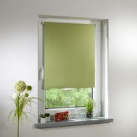 Thermo-Rollo Klemmfix, ohne Bohren, Verdunkelung - Grün, 100 cm x 150 cm (B x L)