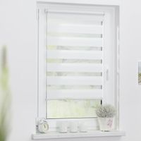 Duo-Rollo Klemmfix, ohne Bohren - Weiß, 95 cm x 150 cm (B x L)