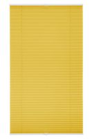 Plissee Klemmfix, ohne Bohren, verspannt - Gelb, 90 cm x 130 cm (B x L)