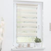 Duo-Rollo Klemmfix, ohne Bohren - Natur, 65 cm x 150 cm (B x L)