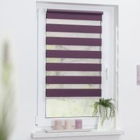 Duo-Rollo Klemmfix, ohne Bohren - Brombeer, 120 cm x 150 cm (B x L)