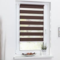 Duo-Rollo Klemmfix, ohne Bohren - Dunkelbraun, 60 cm x 150 cm (B x L)