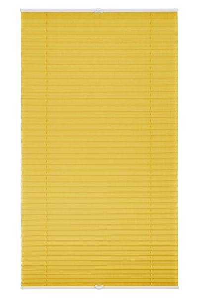 Plissee Klemmfix, ohne Bohren, verspannt - Gelb, 70 cm x 210 cm (B x L)