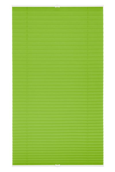 Plissee Klemmfix, ohne Bohren, verspannt - Grün, 90 cm x 210 cm (B x L)