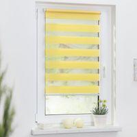 Duo-Rollo Klemmfix, ohne Bohren - Gelb, 90 cm x 150 cm (B x L)
